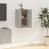 Wall Mounted TV Cabinet Concrete Grey 40x34.5x60 cm - Top-Down View