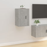 Wall Mounted TV Cabinets 2 pcs Concrete Grey 40x34.5x60 cm - Top-Down View