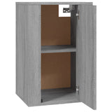 Wall Mounted TV Cabinet Grey Sonoma 40x34.5x60 cm - Close-Up Angle