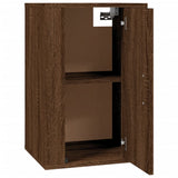 Wall Mounted TV Cabinets 2 pcs Brown Oak 40x34.5x60 cm - Low Angle