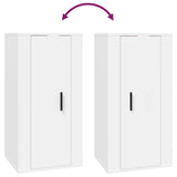 Wall Mounted TV Cabinet White 40x34.5x80 cm