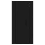 Wall Mounted TV Cabinet Black 40x34.5x80 cm