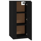 Wall Mounted TV Cabinet Black 40x34.5x80 cm - Close-Up Angle