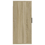 Wall Mounted TV Cabinet Sonoma Oak 40x34.5x80 cm - Rear View