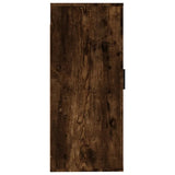 Wall Mounted TV Cabinet Smoked Oak 40x34.5x80 cm - Rear View