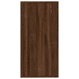 Wall Mounted TV Cabinet Brown Oak 40x34.5x80 cm