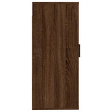 Wall Mounted TV Cabinet Brown Oak 40x34.5x80 cm