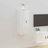 Wall Mounted TV Cabinet High Gloss White 40x34.5x100 cm