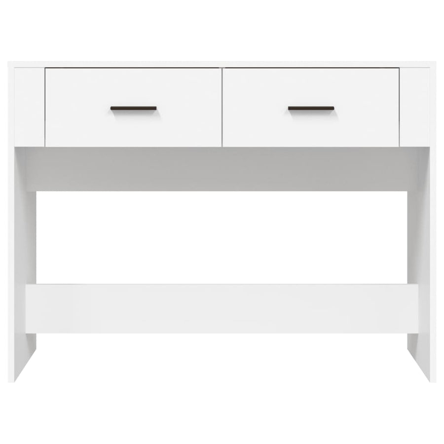 Console Table White 100x39x75 cm Engineered Wood