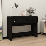 Console Table Black 100x39x75 cm Engineered Wood - Side View