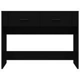 Console Table Black 100x39x75 cm Engineered Wood