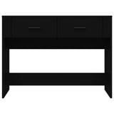 Console Table Black 100x39x75 cm Engineered Wood - Rear View