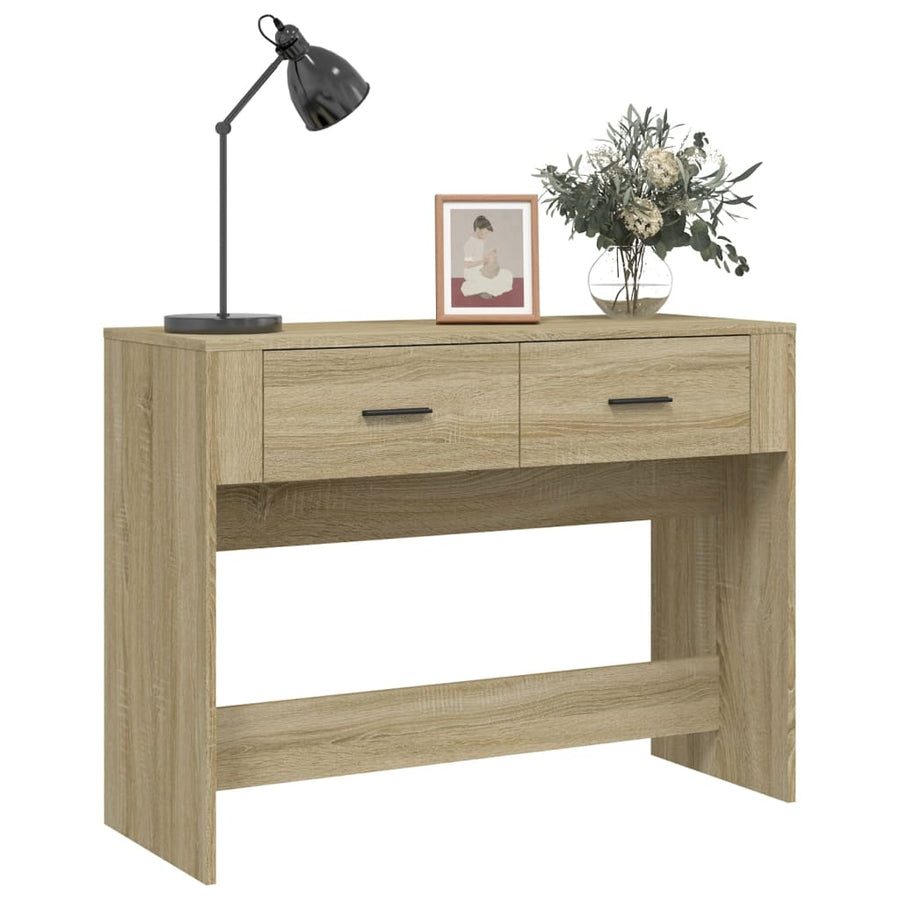 Console Table Sonoma Oak 100x39x75 cm Engineered Wood