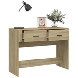 Console Table Sonoma Oak 100x39x75 cm Engineered Wood - 45-Degree Angle