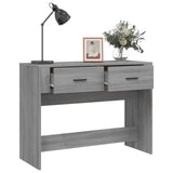 Console Table Grey Sonoma 100x39x75 cm Engineered Wood - 45-Degree Angle