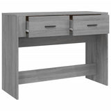 Console Table Grey Sonoma 100x39x75 cm Engineered Wood - Close-Up Angle