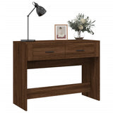 Console Table Brown Oak 100x39x75 cm Engineered Wood