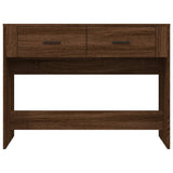 Console Table Brown Oak 100x39x75 cm Engineered Wood