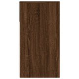 Console Table Brown Oak 100x39x75 cm Engineered Wood
