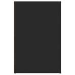 Desk Black 100x49x75 cm Engineered Wood