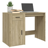 Desk Sonoma Oak 100x49x75 cm Engineered Wood - Top-Down View