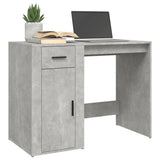Desk Concrete Grey 100x49x75 cm Engineered Wood - Top-Down View