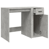 Desk Concrete Grey 100x49x75 cm Engineered Wood - Close-Up Angle