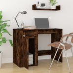 Desk Smoked Oak 100x49x75 cm Engineered Wood