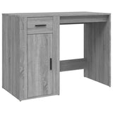 Desk Grey Sonoma 100x49x75 cm Engineered Wood - Front View