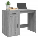 Desk Grey Sonoma 100x49x75 cm Engineered Wood - Top-Down View