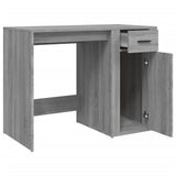 Desk Grey Sonoma 100x49x75 cm Engineered Wood - Close-Up Angle
