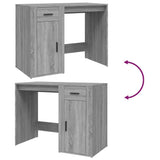 Desk Grey Sonoma 100x49x75 cm Engineered Wood - Extra Image