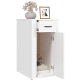 Desk Cabinet White 40x49x75 cm Engineered Wood - 45-Degree Angle