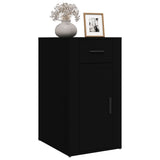 Desk Cabinet Black 40x49x75 cm Engineered Wood - Top-Down View