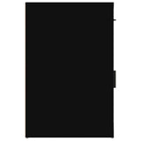 Desk Cabinet Black 40x49x75 cm Engineered Wood - Low Angle