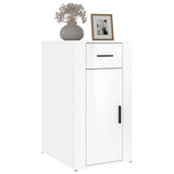 Desk Cabinet High Gloss White 40x49x75 cm Engineered Wood - Top-Down View