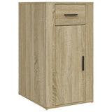 Desk Cabinet Sonoma Oak 40x49x75 cm Engineered Wood - Front View