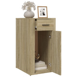 Desk Cabinet Sonoma Oak 40x49x75 cm Engineered Wood - 45-Degree Angle