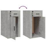 Desk Cabinet Concrete Grey 40x49x75 cm Engineered Wood - Extra Image
