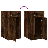 Desk Cabinet Smoked Oak 40x49x75 cm Engineered Wood - Extra Image