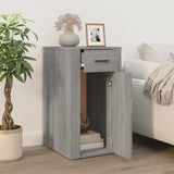 Desk Cabinet Grey Sonoma 40x49x75 cm Engineered Wood - Side View
