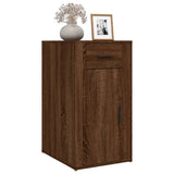 Desk Cabinet Brown Oak 40x49x75 cm Engineered Wood - Top-Down View