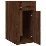 Desk Cabinet Brown Oak 40x49x75 cm Engineered Wood - Close-Up Angle