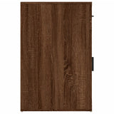 Desk Cabinet Brown Oak 40x49x75 cm Engineered Wood - Low Angle