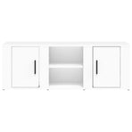 TV Cabinet White 100x31.5x35 cm Engineered Wood
