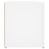 TV Cabinet White 100x31.5x35 cm Engineered Wood - Rear View