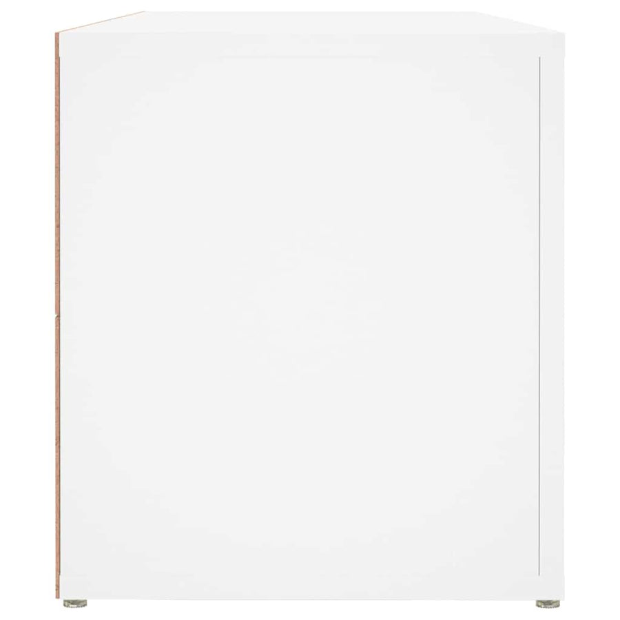 TV Cabinet White 100x31.5x35 cm Engineered Wood