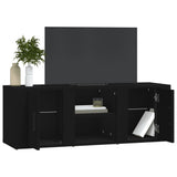 TV Cabinet Black 100x31.5x35 cm Engineered Wood - Top-Down View