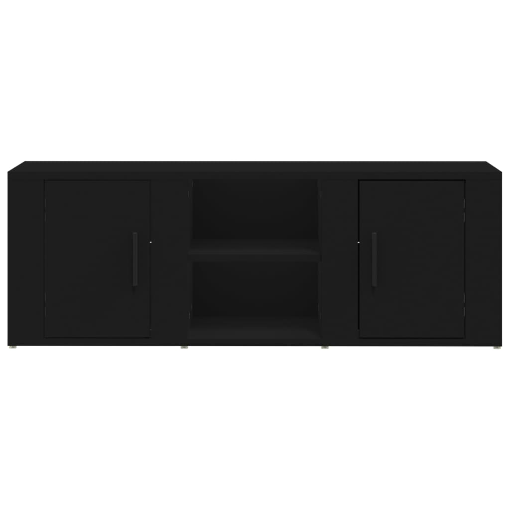 TV Cabinet Black 100x31.5x35 cm Engineered Wood