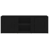TV Cabinet Black 100x31.5x35 cm Engineered Wood - 45-Degree Angle